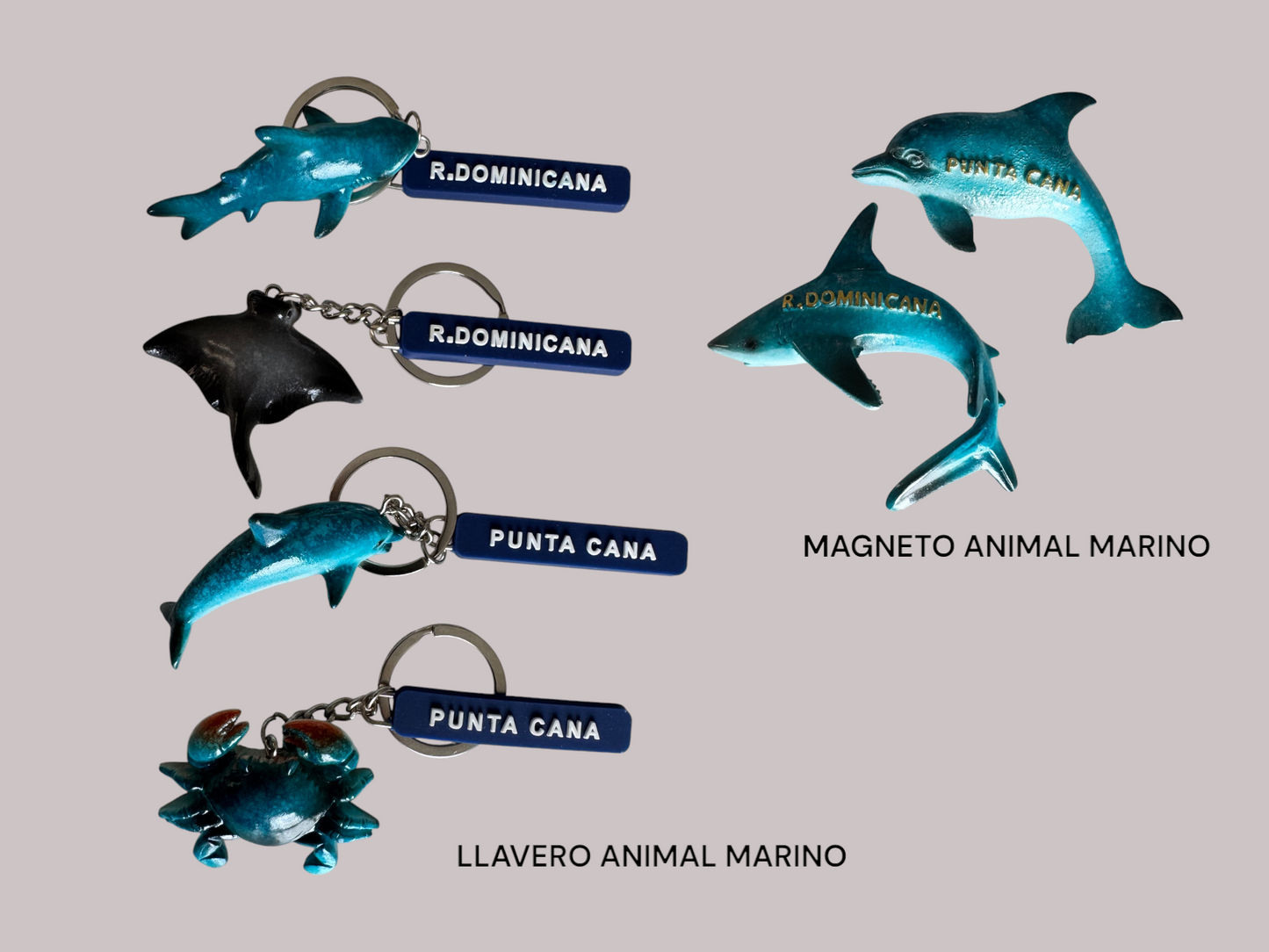 MAGNETO ANIMAL MARINO & LLAVERO ANIMAL MARINO