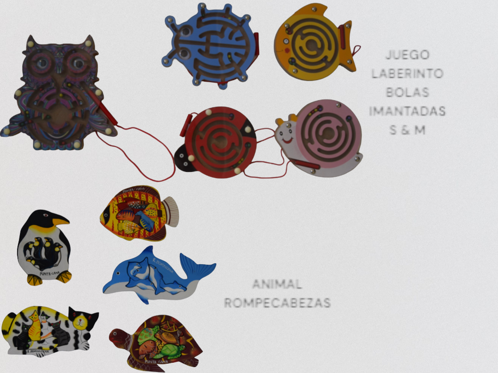 ANIMAL ROMPECABEZAS & JUEGO LABERINTO BOLAS IMANTADAS