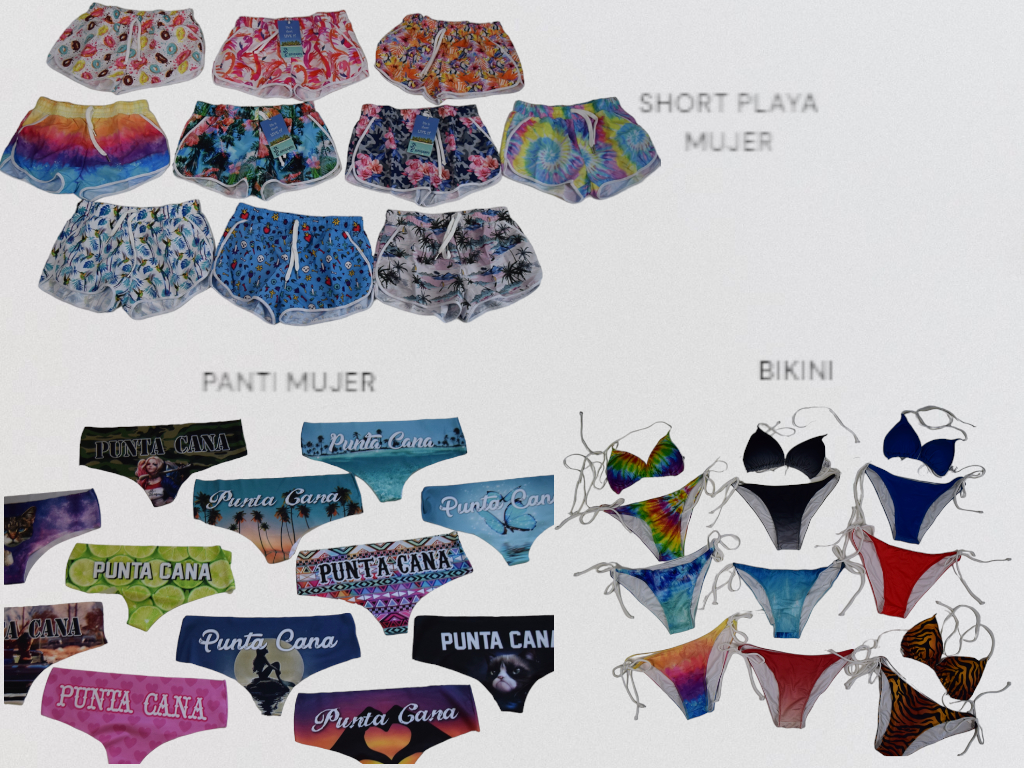 SHORT PLAYA MUJER, PANTI MUJER & BIKINI