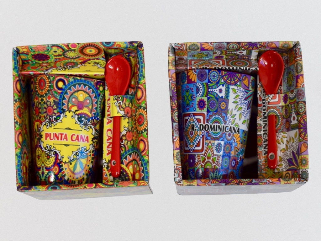 TAZA CUCHARA EN CAJA