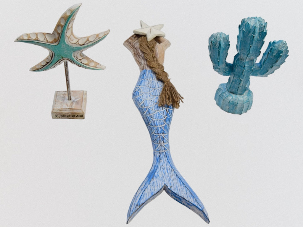 ESTRELLA CON BASE, CACTUS & SIRENA RUSTICA (60CM)