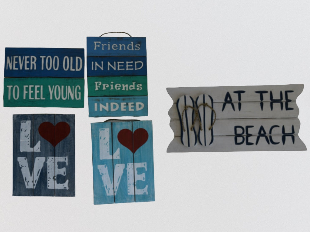 LETRERO ¨I LOVE¨ & ¨AT THE BEACH¨