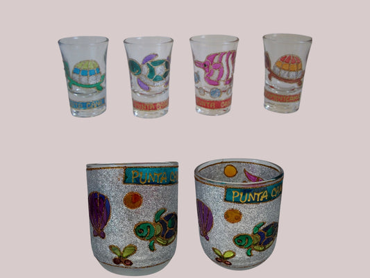 VASO SHOT & VASO CRISTAL PINTADO