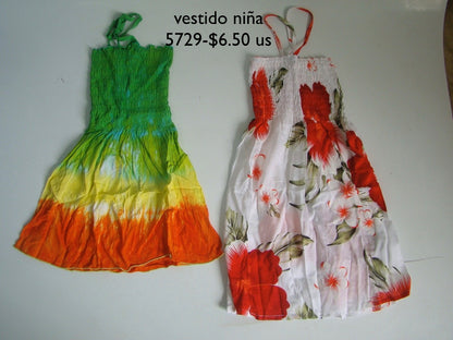 VESTIDO NIÑA & VESTIDO SPANDEX NORMAL