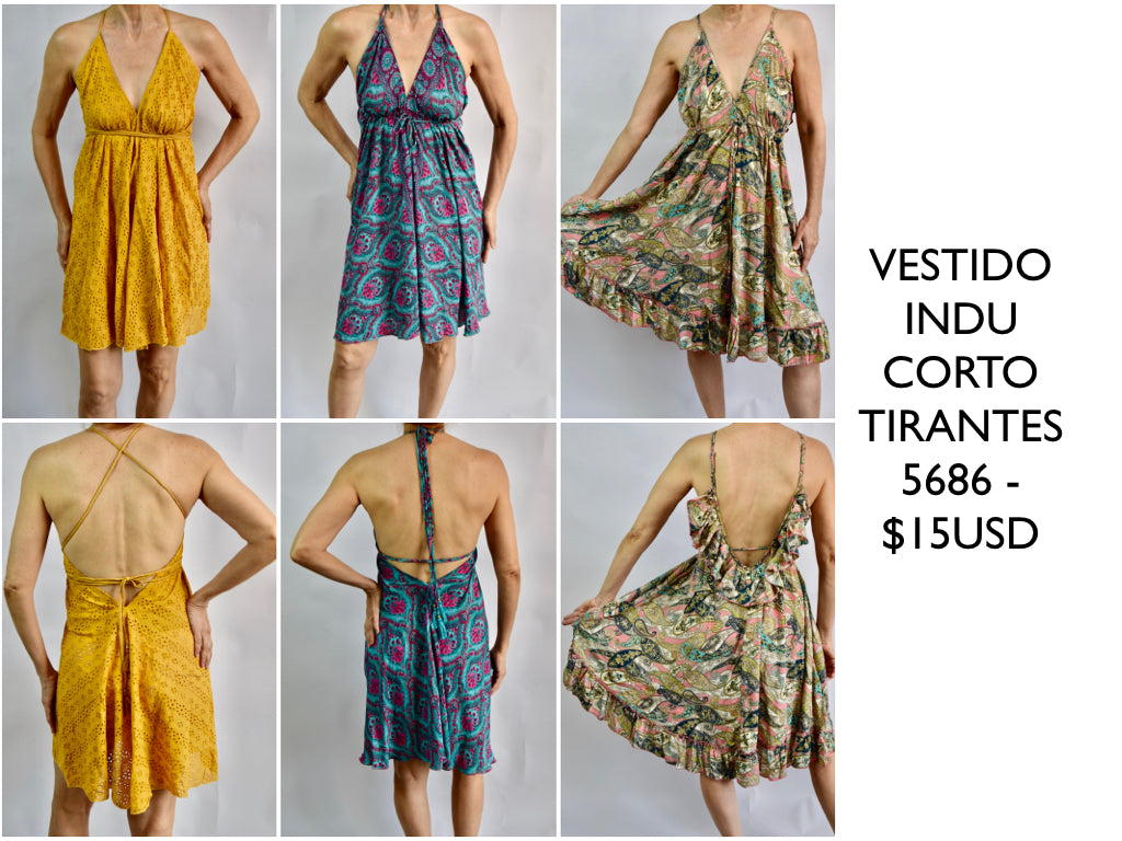 VESTIDO CORTO & VESTIDO CORTO TIRANTES