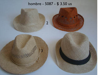 SOMBRERO ALA MEDIA, SOMBRERO ALA CORTA & SOMBRERO HOMBRE