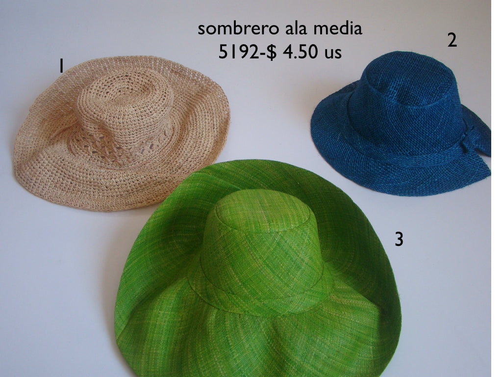 SOMBRERO ALA MEDIA, SOMBRERO ALA CORTA & SOMBRERO HOMBRE