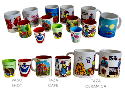 VASO SHOT, TAZA CAFE, TAZA (CERAMICA & SUBLIMADAS)